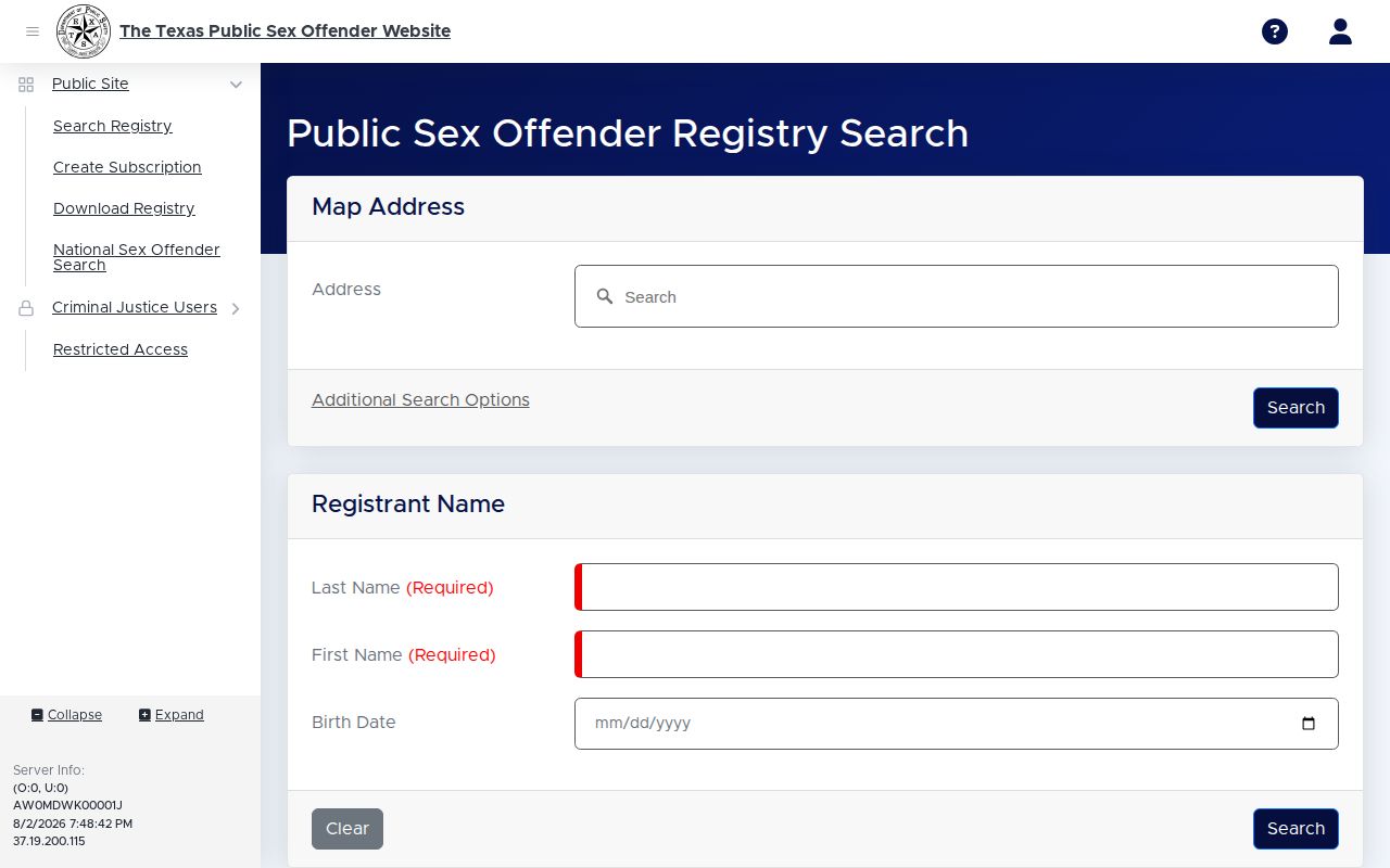 Hockley County released inmate mugshot official Texas registry search